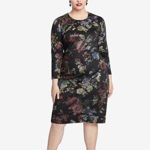 Floral Printed Sheath Dress RACHEL Rachel Roy